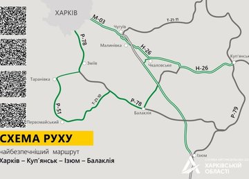 Дорожники розробили оптимальні маршрути руху з Харкова до Куп’янська, Ізюма та Балаклії