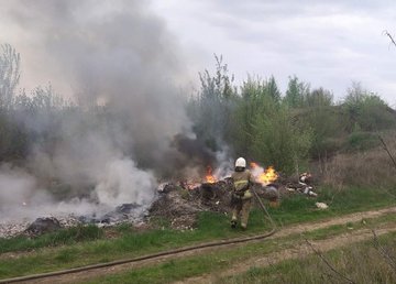 г. Купянск: пожарные ликвидировали пожар на открытой территории г. Купянск: пожарные ликвидировали пожар на открытой территории