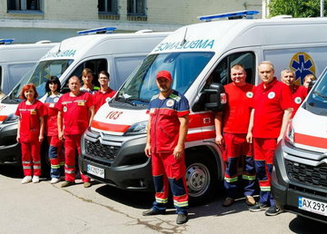 Харківщина отримала від Фундації Олени Зеленської та МОЗ 10 машин швидкої допомоги