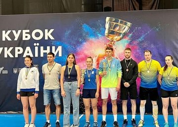 Харківські бадмінтоністи здобули 4 золоті, 3 срібні та 5 бронзових медалей Кубка України з бадмінтону
