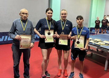 Харківські спортсменки здобули медалі чемпіонату України з настільного тенісу серед дорослих
