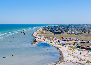 Панорамный вид Арабатской Стрелки