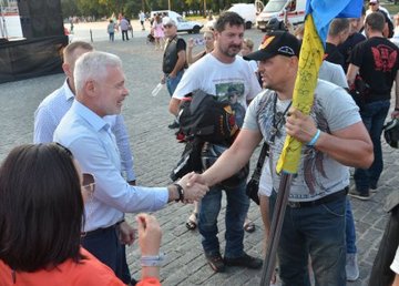 Харьковчане встретили участников Всеукраинского мотопробега Харьковчане встретили участников Всеукраинского мотопробега