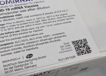 Харьковщина получила первую партию вакцины от Pfizer