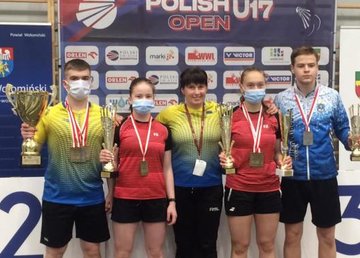 Харьковские бадминтонисты заняли призовые места на турнире в Польше