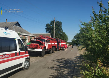 Харьковский район: во время пожара пострадала 54-летняя женщина
