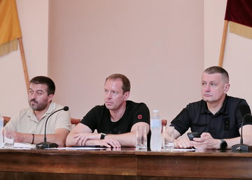 Євген Іванов та Роман Семенуха з робочим візитом відвідали Чугуївську тергромаду