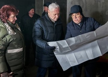 Игорь Терехов ознакомился с ходом строительства подземной школы