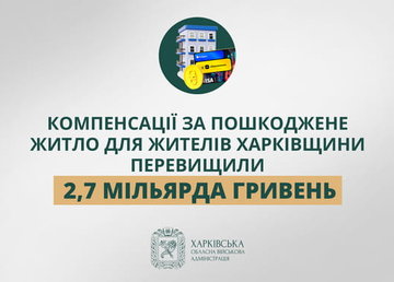 «Компенсації за пошкоджене житло для жителів Харківщини перевищили 2,7 мільярда гривень», - Олег Синєгубов