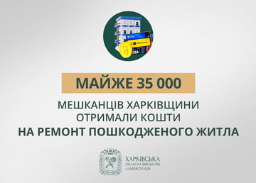 «Майже 35 000 мешканців Харківщини отримали кошти на ремонт пошкодженого житла», — Олег Синєгубов