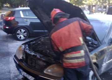 Московский район: во время движения загорелся автомобиль