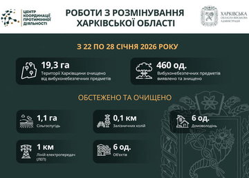 На Харківщині за тиждень виявили та знищили 460 вибухонебезпечних предметів