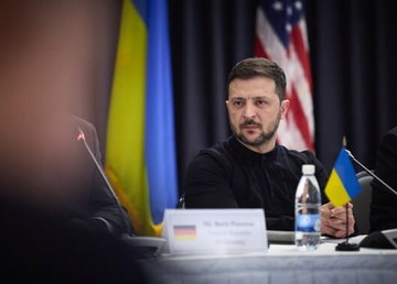 На «Рамштайні» Президент закликав партнерів долучатися до створення арсеналу дронів, зміцнювати українську ППО та посилювати санкції проти РФ