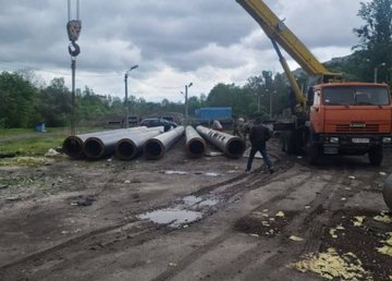 На улице Бучмы продолжают реконструировать тепломагистраль