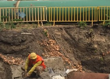 На улице Матюшенко полностью реконструируют тепломагистраль