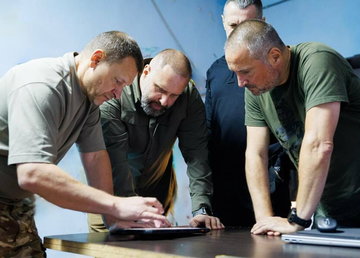 Олег Синєгубов відвідав Куп’янський район та поспілкувався з військовими на передовій