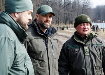 Олег Синєгубов відвідав тренування добровольців однієї зі штурмових бригад «Гвардії Наступу»