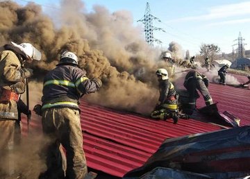 Основянский район: спасатели ликвидировали пожар в складском помещении