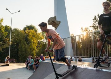 Открытие парка «Юность» в Холодногорском районе 