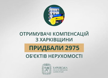 «Отримувачі компенсацій з Харківщини придбали 2 975 об’єктів нерухомості», - Олег Синєгубов
