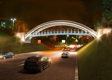 Пешеходный мост в центре Харькова реконструируют Пешеходный мост в центре Харькова реконструируют