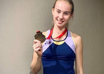 Полина Бугрова - бронзовый призер международного турнира по бадминтону