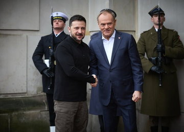 Постачання і виробництво зброї, наближення справедливого миру та шлях до ЄС: Володимир Зеленський зустрівся з Дональдом Туском