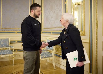 Президент України зустрівся з міністром фінансів США