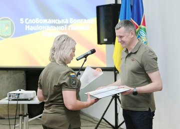 Роман Семенуха привітав військовослужбовців 5-ї Слобожанської бригади НГУ