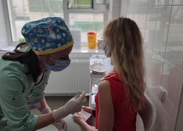 Сборная Украины по синхронному плаванию получила вторую дозу вакцины от СОVID-19