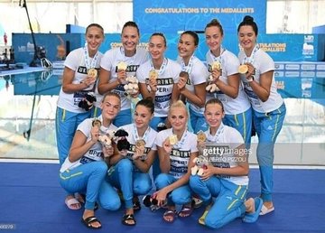 Синхронистки сборной команды Украины завоевали шестое золото чемпионата Европы по водным видам спорта