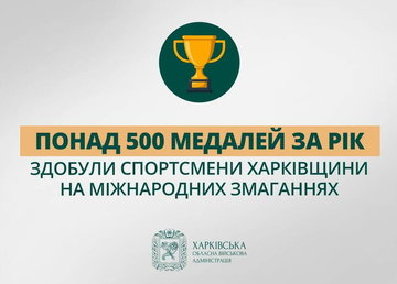 Спортсмени Харківщини за рік здобули понад 500 медалей на міжнародних змаганнях
