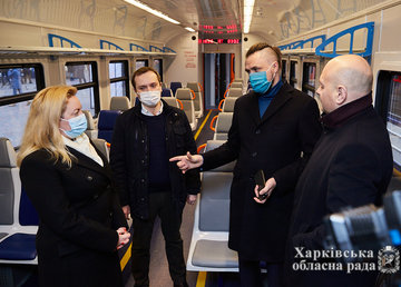 Татьяна Егорова-Луценко приняла участие в презентации новых электропоездов из Харькова на Донбасс Татьяна Егорова-Луценко приняла участие в презентации новых электропоездов из Харькова на Донбасс