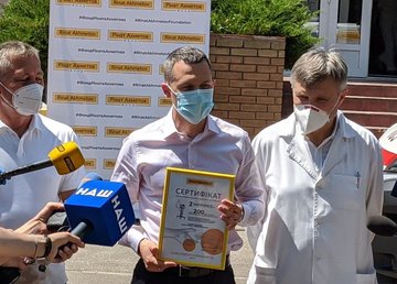 Областная инфекционная больница получила два новых аппарата искусственной вентиляции легких