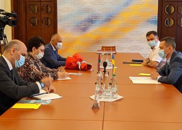 Глава ХОГА встретился с Чрезвычайным и Полномочным Послом Азербайджана в Украине