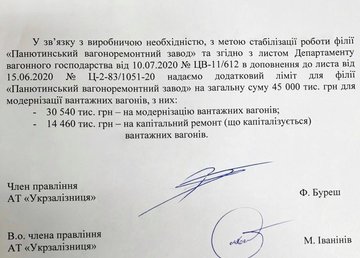 Панютинский вагоноремонтный завод получил заказ от «Укрзалізниці» на 45 млн грн Панютинский вагоноремонтный завод получил заказ от «Укрзалізниці» на 45 млн грн