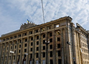 Три роки тому російські окупанти завдали ракетного удару по будівлі Харківської ОВА Три роки тому російські окупанти завдали ракетного удару по будівлі Харківської ОВА