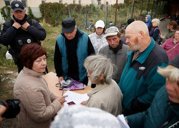 У звільнених Липцях і Черкаських Тишках почали видавати пенсії