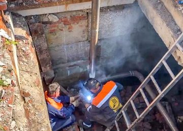 В городе восстанавливают работу тепловых пунктов