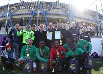 В Харькове определили сильнейших спортсменов в уличном футболе В Харькове определили сильнейших спортсменов в уличном футболе