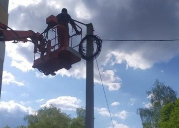 В Харькове ремонтируют поврежденные сети наружного освещения  В Харькове ремонтируют поврежденные сети наружного освещения