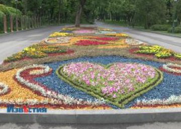 В саду Шевченко коммунальщики создают новые клумбы