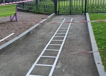 В саду Шевченко появился новый тренажер 