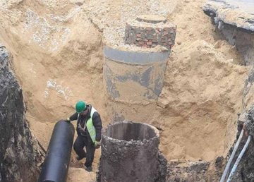 В Слободском районе восстанавливают канализационный коллектор В Слободском районе восстанавливают канализационный коллектор