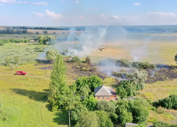 Выжигая сухую траву, граждане вызвали 24 пожара в природных экосистемах