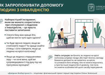 Як запропонувати допомогу людині з інвалідністю – подробиці в «Довіднику безбар’єрності»