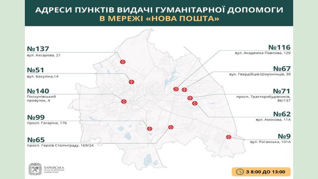 Где получить гуманитарную помощь в Харькове 19 мая Где получить гуманитарную помощь в Харькове 19 мая