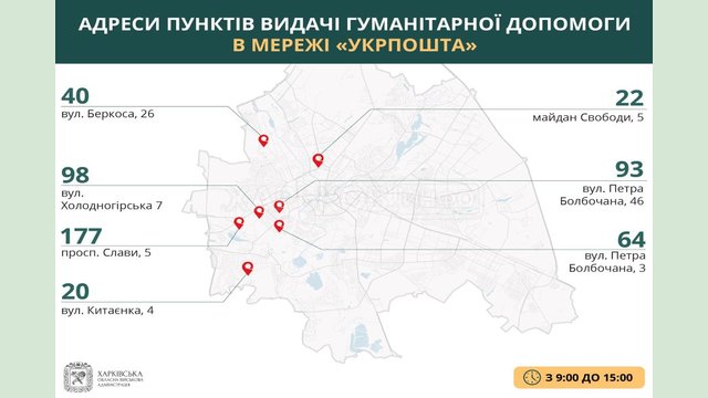 Где получить гуманитарную помощь в Харькове 4 мая Где получить гуманитарную помощь в Харькове 4 мая