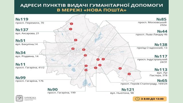 Где получить гуманитарную помощь в Харькове 5 мая Где получить гуманитарную помощь в Харькове 5 мая