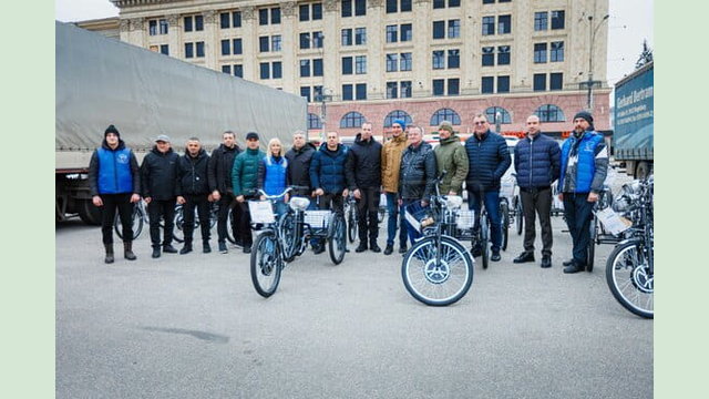 Громади Харківщини отримали електровелосипеди